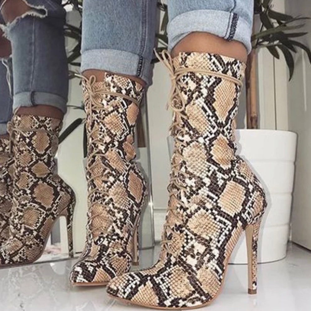 Snakeskin heels